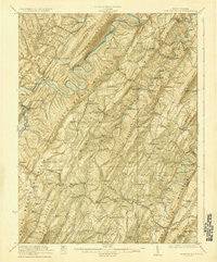 Hanging Rock West Virginia Historical topographic map, 1:62500 scale, 15 X 15 Minute, Year 1923