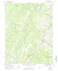 Harman West Virginia Historical topographic map, 1:24000 scale, 7.5 X 7.5 Minute, Year 1968
