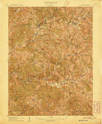 Harrisville West Virginia Historical topographic map, 1:62500 scale, 15 X 15 Minute, Year 1907