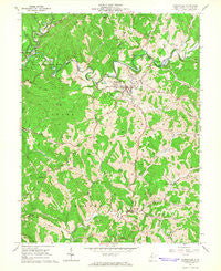 Harrisville West Virginia Historical topographic map, 1:24000 scale, 7.5 X 7.5 Minute, Year 1964