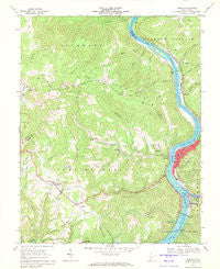 Hinton West Virginia Historical topographic map, 1:24000 scale, 7.5 X 7.5 Minute, Year 1968