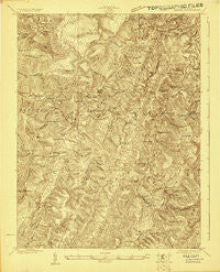 Horton West Virginia Historical topographic map, 1:48000 scale, 15 X 15 Minute, Year 1922