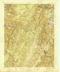 Horton West Virginia Historical topographic map, 1:62500 scale, 15 X 15 Minute, Year 1924