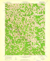 Hundred West Virginia Historical topographic map, 1:24000 scale, 7.5 X 7.5 Minute, Year 1958