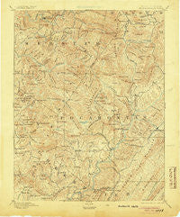 Huntersville West Virginia Historical topographic map, 1:125000 scale, 30 X 30 Minute, Year 1894