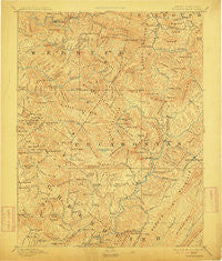 Huntersville West Virginia Historical topographic map, 1:125000 scale, 30 X 30 Minute, Year 1894