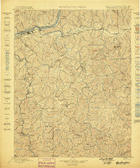 Huntington West Virginia Historical topographic map, 1:125000 scale, 30 X 30 Minute, Year 1898