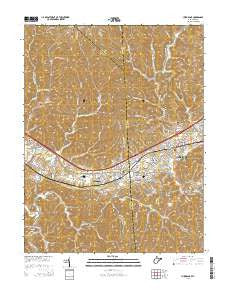 Hurricane West Virginia Historical topographic map, 1:24000 scale, 7.5 X 7.5 Minute, Year 2014