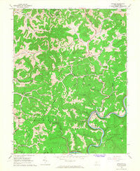 Ivydale West Virginia Historical topographic map, 1:24000 scale, 7.5 X 7.5 Minute, Year 1966