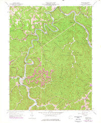Julian West Virginia Historical topographic map, 1:24000 scale, 7.5 X 7.5 Minute, Year 1962