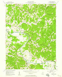 Kanawha West Virginia Historical topographic map, 1:24000 scale, 7.5 X 7.5 Minute, Year 1957