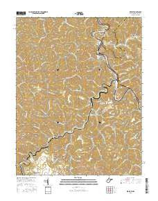Kermit West Virginia Current topographic map, 1:24000 scale, 7.5 X 7.5 Minute, Year 2016