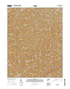 Kettle West Virginia Current topographic map, 1:24000 scale, 7.5 X 7.5 Minute, Year 2016