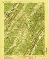 Keyser West Virginia Historical topographic map, 1:62500 scale, 15 X 15 Minute, Year 1922