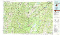 Kingwood West Virginia Historical topographic map, 1:100000 scale, 30 X 60 Minute, Year 1981