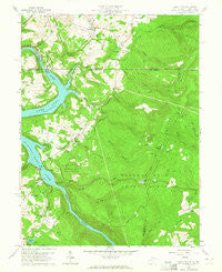 Lake Lynn Pennsylvania Historical topographic map, 1:24000 scale, 7.5 X 7.5 Minute, Year 1960