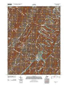 Largent West Virginia Historical topographic map, 1:24000 scale, 7.5 X 7.5 Minute, Year 2011