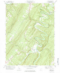 Largent West Virginia Historical topographic map, 1:24000 scale, 7.5 X 7.5 Minute, Year 1973