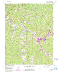 Lavalette West Virginia Historical topographic map, 1:24000 scale, 7.5 X 7.5 Minute, Year 1972