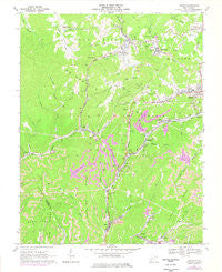 Lester West Virginia Historical topographic map, 1:24000 scale, 7.5 X 7.5 Minute, Year 1967