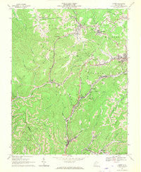 Lester West Virginia Historical topographic map, 1:24000 scale, 7.5 X 7.5 Minute, Year 1967