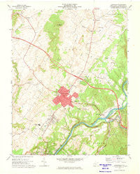 Lewisburg West Virginia Historical topographic map, 1:24000 scale, 7.5 X 7.5 Minute, Year 1972