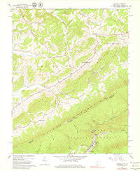 Lindside West Virginia Historical topographic map, 1:24000 scale, 7.5 X 7.5 Minute, Year 1965