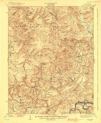 Lobelia West Virginia Historical topographic map, 1:62500 scale, 15 X 15 Minute, Year 1939