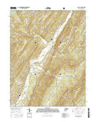 Lost City West Virginia Current topographic map, 1:24000 scale, 7.5 X 7.5 Minute, Year 2016