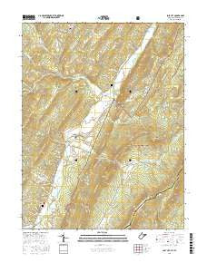 Lost City West Virginia Current topographic map, 1:24000 scale, 7.5 X 7.5 Minute, Year 2016