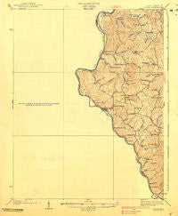 Louisa Kentucky Historical topographic map, 1:62500 scale, 15 X 15 Minute, Year 1939