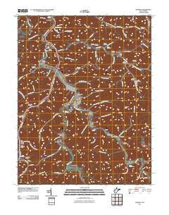 Madison West Virginia Historical topographic map, 1:24000 scale, 7.5 X 7.5 Minute, Year 2011
