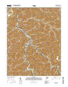 Madison West Virginia Current topographic map, 1:24000 scale, 7.5 X 7.5 Minute, Year 2016