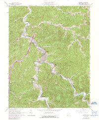 Madison West Virginia Historical topographic map, 1:24000 scale, 7.5 X 7.5 Minute, Year 1962