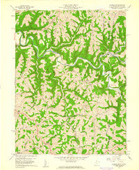 Majorsville West Virginia Historical topographic map, 1:24000 scale, 7.5 X 7.5 Minute, Year 1959