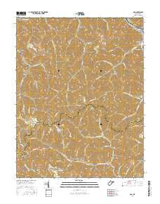 Man West Virginia Current topographic map, 1:24000 scale, 7.5 X 7.5 Minute, Year 2016