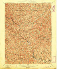 Mannington West Virginia Historical topographic map, 1:62500 scale, 15 X 15 Minute, Year 1905