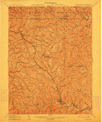Mannington West Virginia Historical topographic map, 1:62500 scale, 15 X 15 Minute, Year 1905