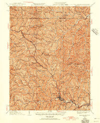 Mannington West Virginia Historical topographic map, 1:62500 scale, 15 X 15 Minute, Year 1923