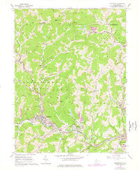 Mannington West Virginia Historical topographic map, 1:24000 scale, 7.5 X 7.5 Minute, Year 1960