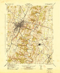 Martinsburg West Virginia Historical topographic map, 1:31680 scale, 7.5 X 7.5 Minute, Year 1944