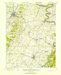 Martinsburg West Virginia Historical topographic map, 1:62500 scale, 15 X 15 Minute, Year 1914