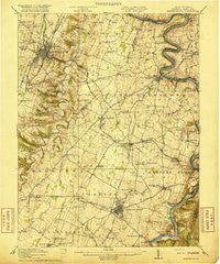 Martinsburg West Virginia Historical topographic map, 1:62500 scale, 15 X 15 Minute, Year 1916
