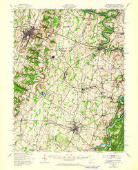 Martinsburg West Virginia Historical topographic map, 1:62500 scale, 15 X 15 Minute, Year 1944