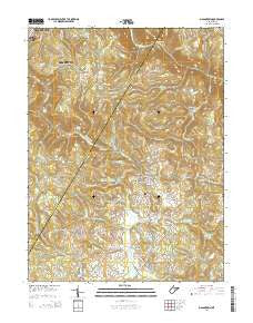 Masontown West Virginia Historical topographic map, 1:24000 scale, 7.5 X 7.5 Minute, Year 2014