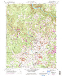Masontown West Virginia Historical topographic map, 1:24000 scale, 7.5 X 7.5 Minute, Year 1960