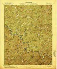 Matewan West Virginia Historical topographic map, 1:62500 scale, 15 X 15 Minute, Year 1917
