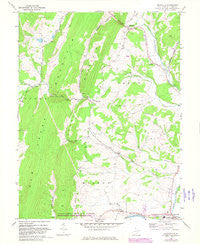 Maysville West Virginia Historical topographic map, 1:24000 scale, 7.5 X 7.5 Minute, Year 1967