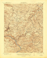 Meadow Creek West Virginia Historical topographic map, 1:62500 scale, 15 X 15 Minute, Year 1915