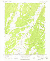 Medley West Virginia Historical topographic map, 1:24000 scale, 7.5 X 7.5 Minute, Year 1967